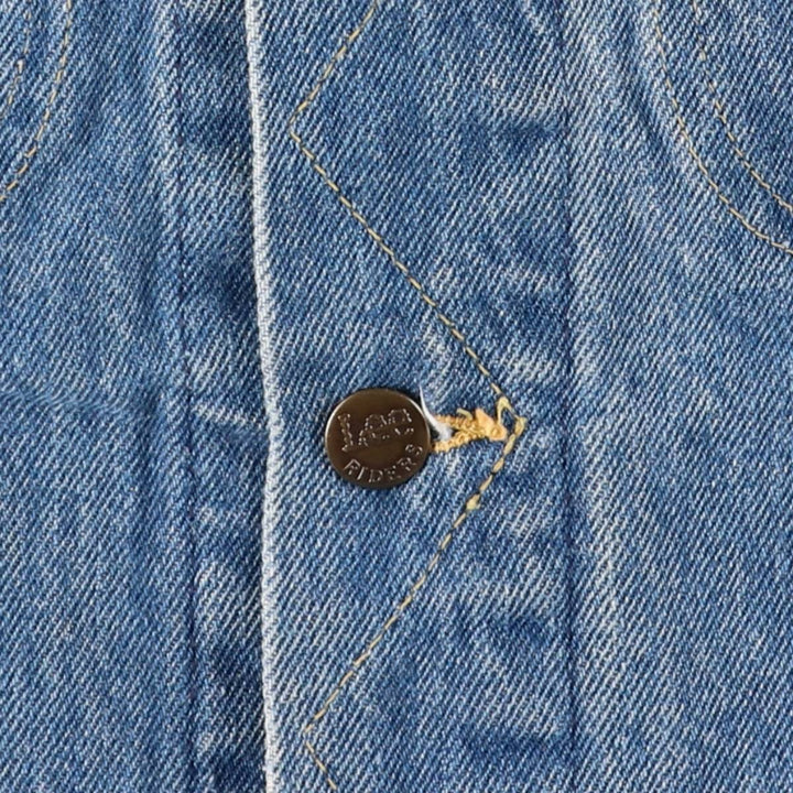 Vintage 1980'S Lee denim jacket, made in the USA, size S, men's cotton blue type Vintage Second Hand