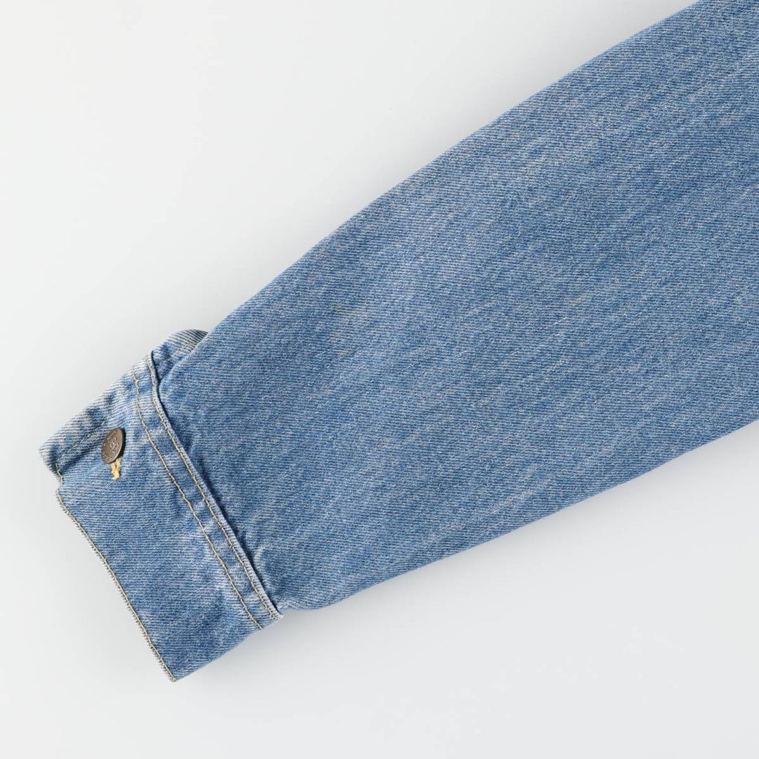 Vintage 1980'S Lee denim jacket, made in the USA, size S, men's cotton blue type Vintage Second Hand