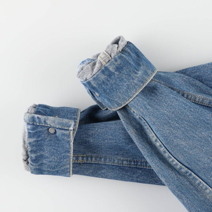 Vintage 1980'S Lee denim jacket, made in the USA, size S, men's cotton blue type Vintage Second Hand