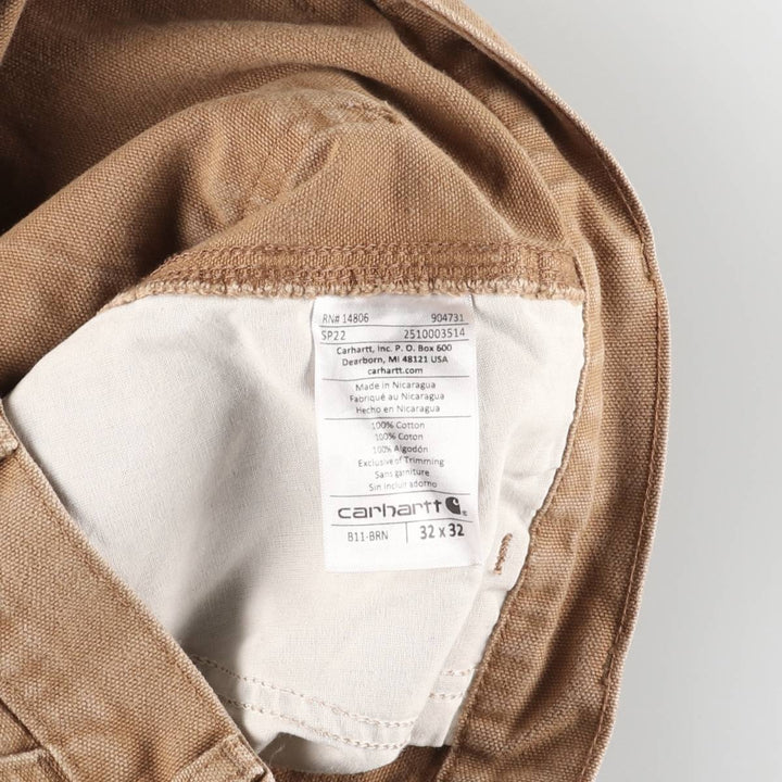 Carhartt Duck Painter Pants, Men's, W32 equivalent cotton beige type brown Vintage Second Hand