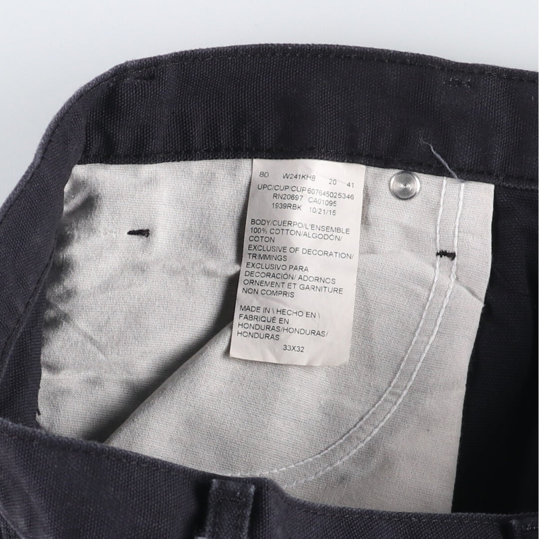 Dickies Duck Painter Pants Men's W34 equivalent cotton black type Vintage Second Hand
