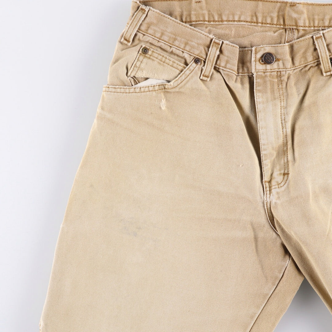 Dickies Relaxed Fit Duck Painter Pants Men's W34 equivalent cotton beige type brown Vintage Second Hand