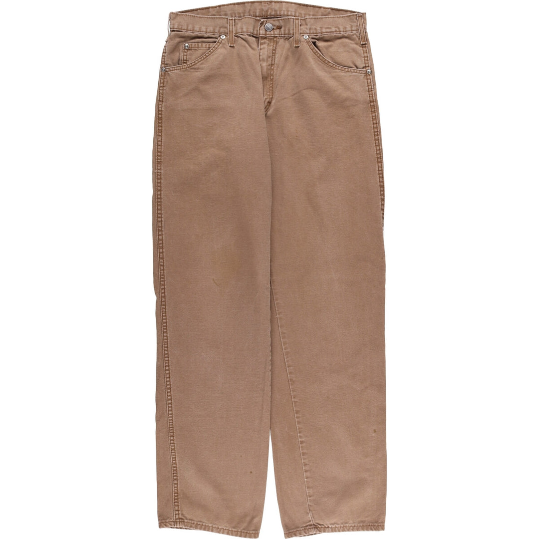 Dickies Relaxed Fit Duck Painter Pants Men's W34 equivalent cotton brown type Vintage Second Hand