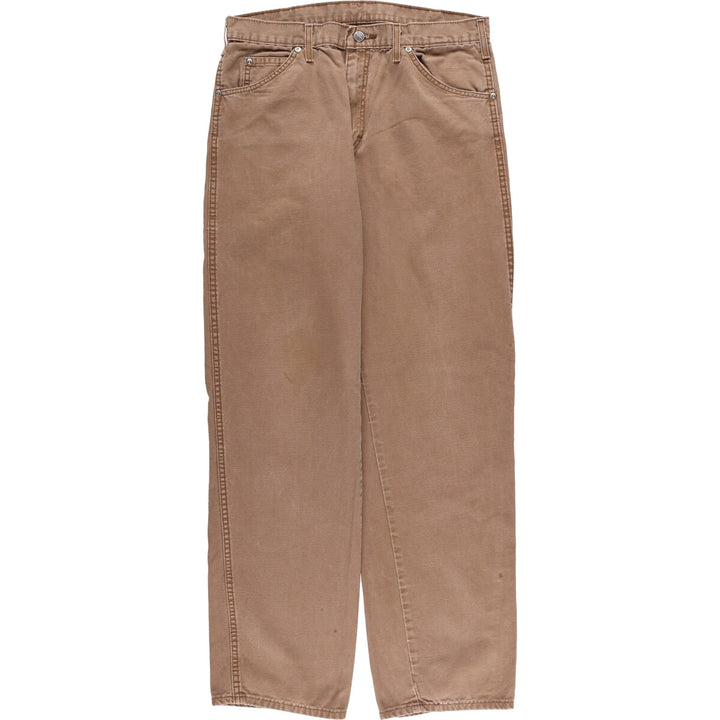 Dickies Relaxed Fit Duck Painter Pants Men's W34 equivalent cotton brown type Vintage Second Hand