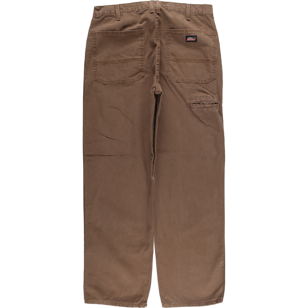 Dickies Duck Work Pants Men's W35 cotton brown type Vintage Second Hand