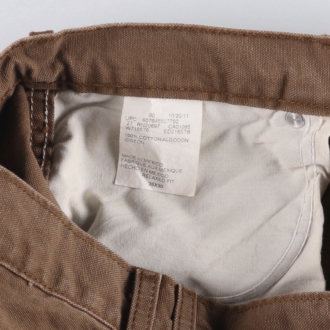 Dickies Duck Work Pants Men's W35 cotton brown type Vintage Second Hand