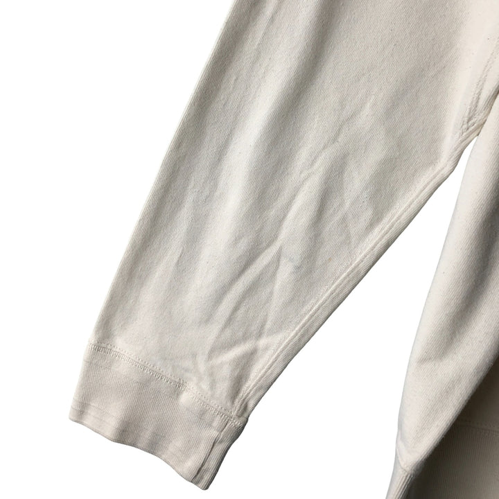 Ralph Lauren POLO by Ralph Lauren Half-button sweatshirt, men's XXL size cotton ivory Vintage Second Hand