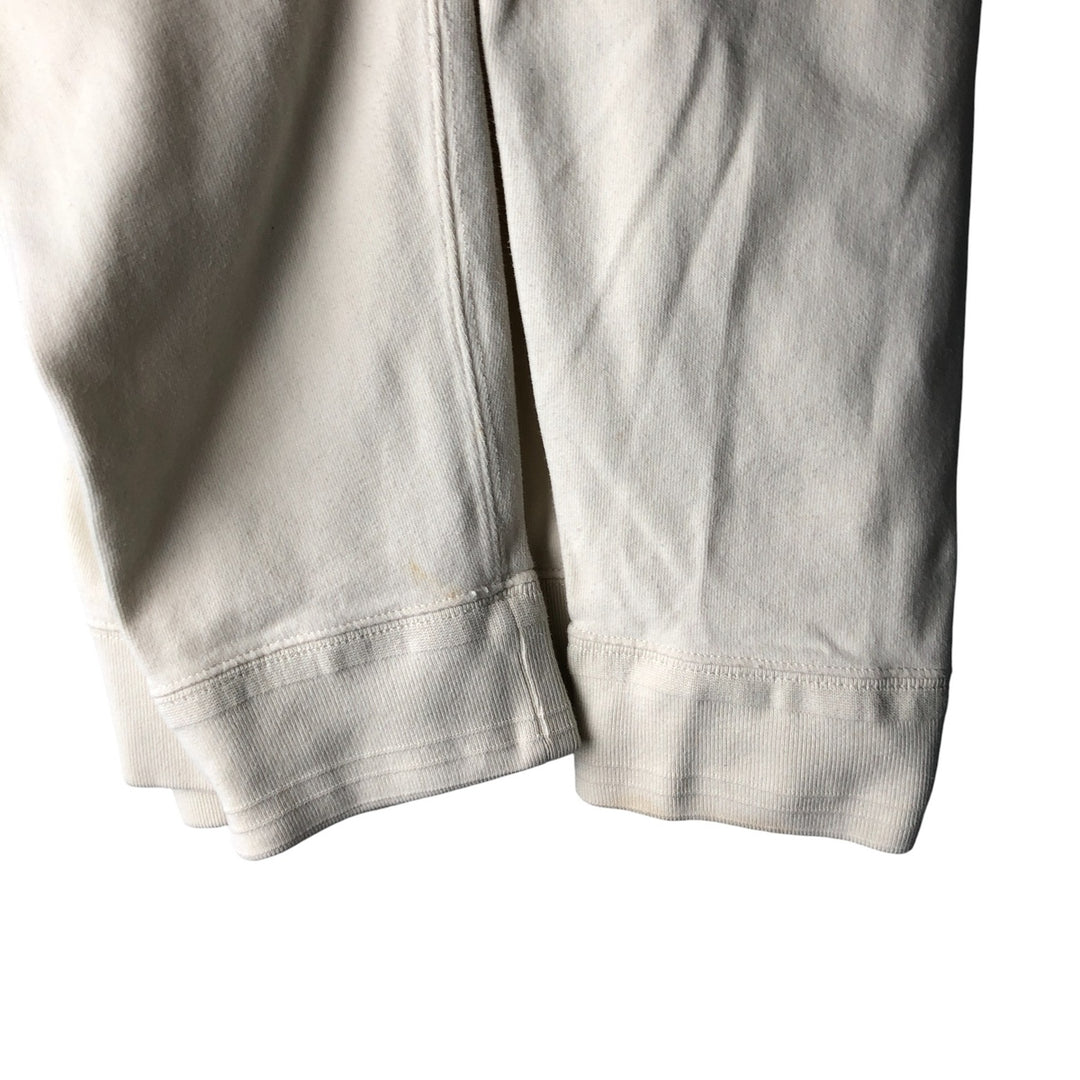 Ralph Lauren POLO by Ralph Lauren Half-button sweatshirt, men's XXL size cotton ivory Vintage Second Hand