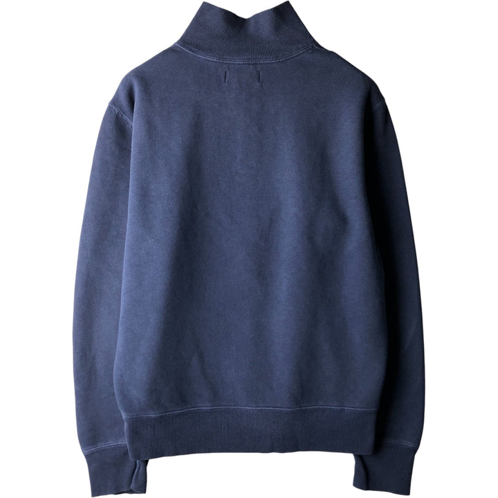 Ralph Lauren POLO by Ralph Lauren Half-button sweatshirt, men's size L cotton navy blue type Vintage Second Hand
