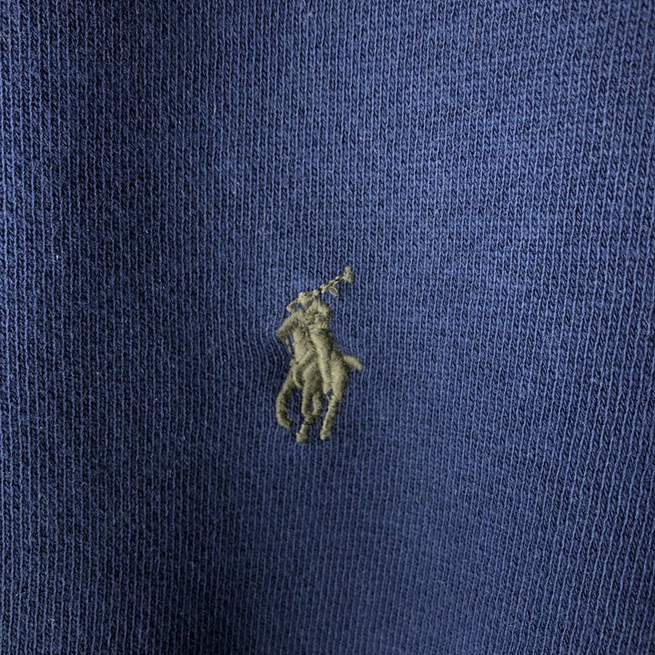 Ralph Lauren POLO by Ralph Lauren Half-button sweatshirt, men's size L cotton navy blue type Vintage Second Hand
