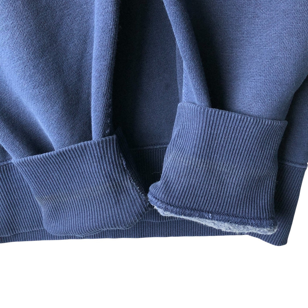 Ralph Lauren POLO by Ralph Lauren Half-button sweatshirt, men's size L cotton navy blue type Vintage Second Hand