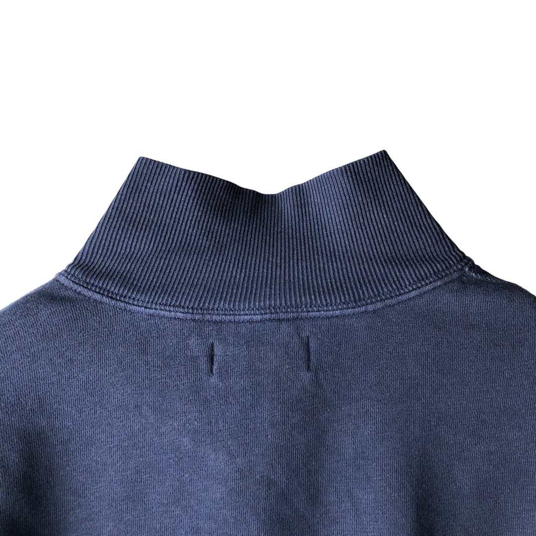 Ralph Lauren POLO by Ralph Lauren Half-button sweatshirt, men's size L cotton navy blue type Vintage Second Hand