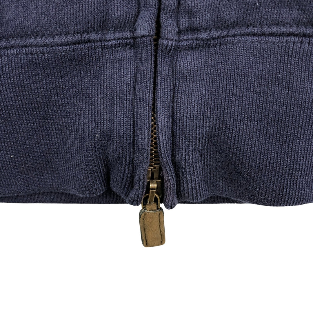 Ralph Lauren POLO by Ralph Lauren full zip sweatshirt, men's XL size cotton navy blue type Vintage Second Hand