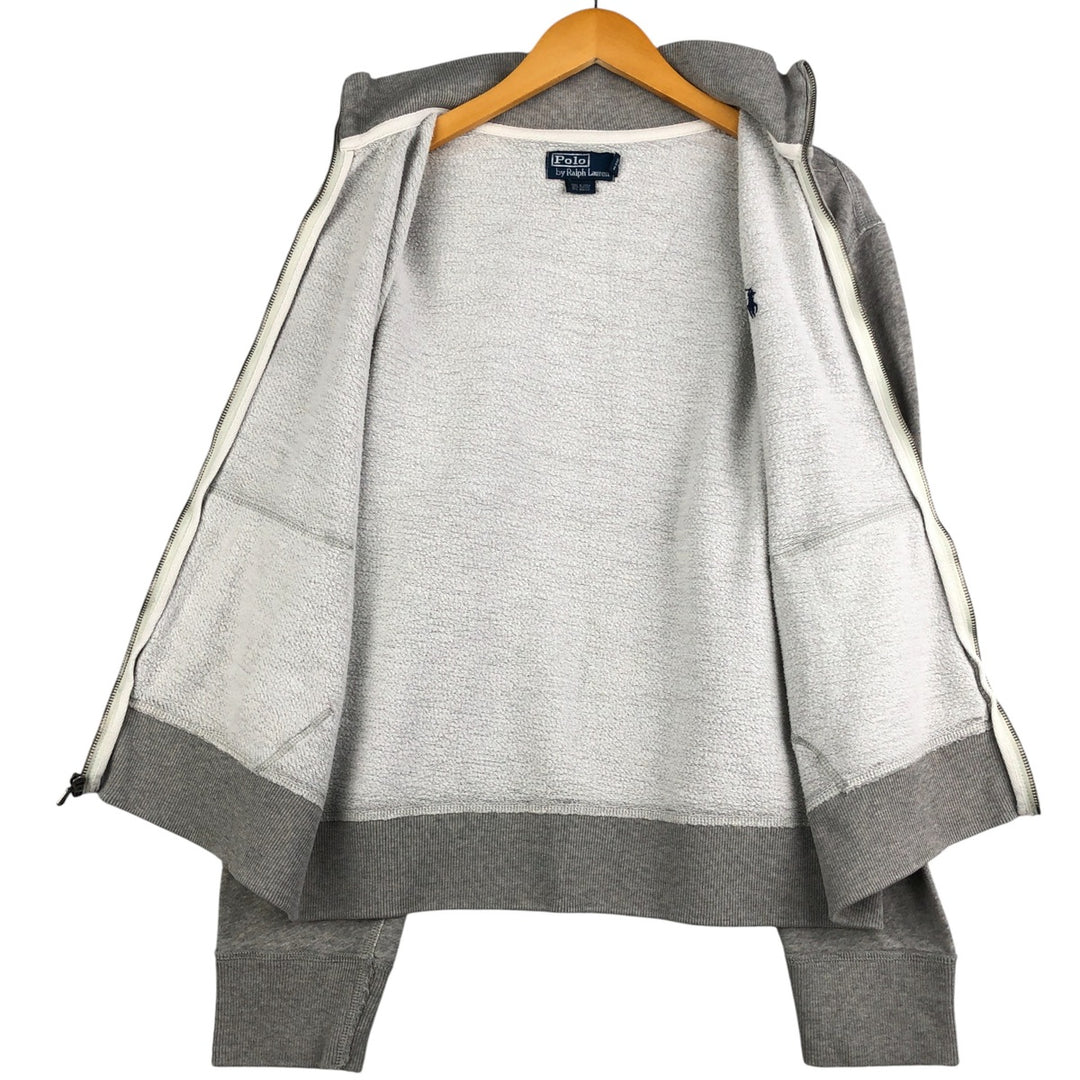Ralph Lauren POLO by Ralph Lauren full zip sweatshirt, men's size L cotton gray type Vintage Second Hand