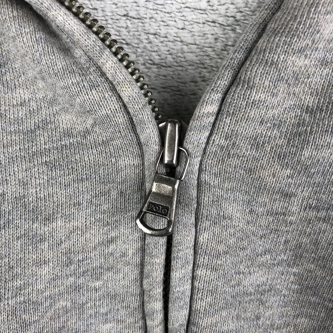 Ralph Lauren POLO by Ralph Lauren full zip sweatshirt, men's size L cotton gray type Vintage Second Hand