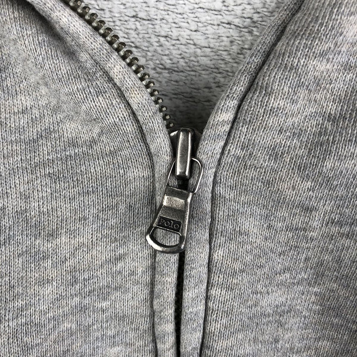 Ralph Lauren POLO by Ralph Lauren full zip sweatshirt, men's size L cotton gray type Vintage Second Hand