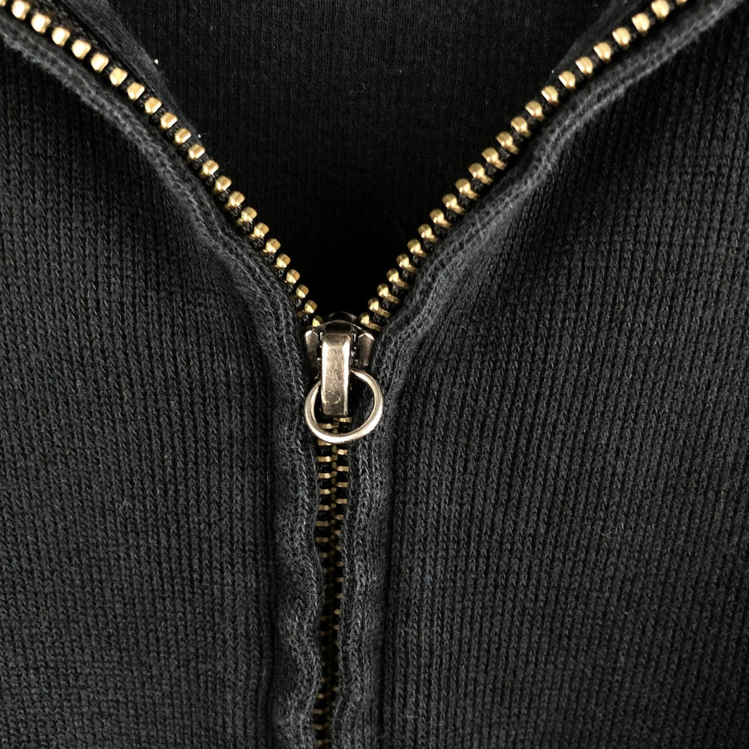 Ralph Lauren POLO RALPH LAUREN Full Zip Sweatshirt Trainer Men's L size cotton black type Vintage Second Hand