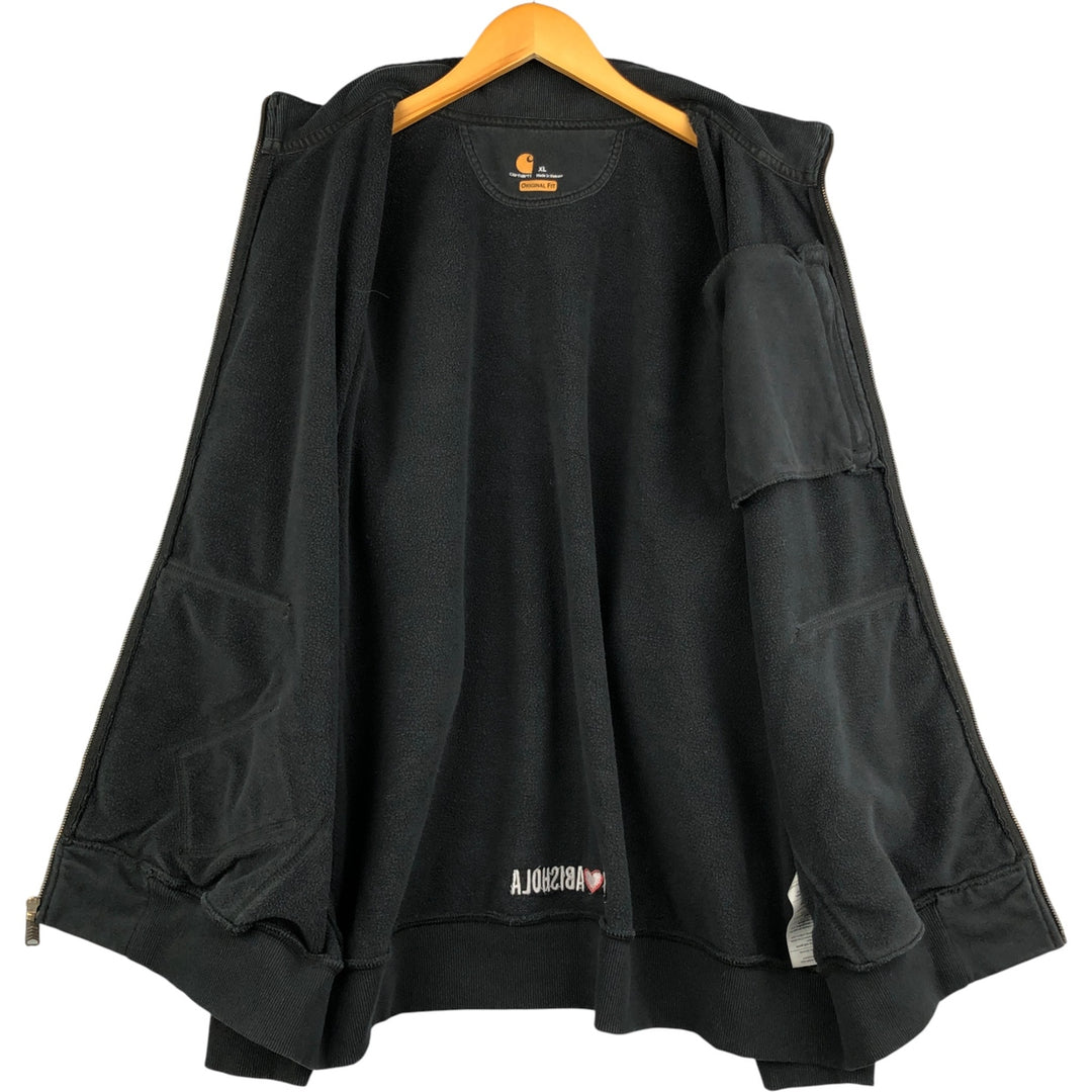 Carhartt Original Fit Full-Zip Sweatshirt, Men's XL cotton black type Vintage Second Hand