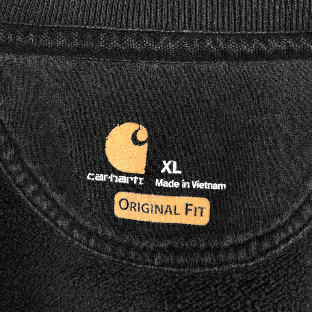 Carhartt Original Fit Full-Zip Sweatshirt, Men's XL cotton black type Vintage Second Hand