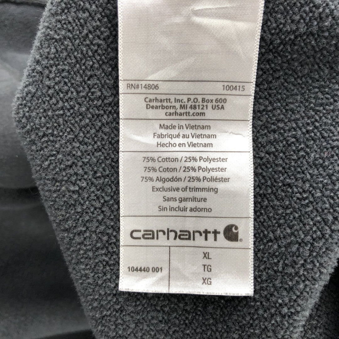Carhartt Original Fit Full-Zip Sweatshirt, Men's XL cotton black type Vintage Second Hand