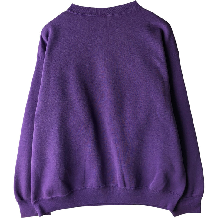 90'S Velva Sheen Mickey Mouse character sweatshirt, Made in USA, Men's XL, Vintage cotton purple type Vintage Second Hand
