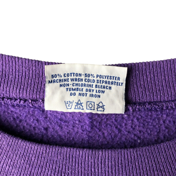 90'S Velva Sheen Mickey Mouse character sweatshirt, Made in USA, Men's XL, Vintage cotton purple type Vintage Second Hand