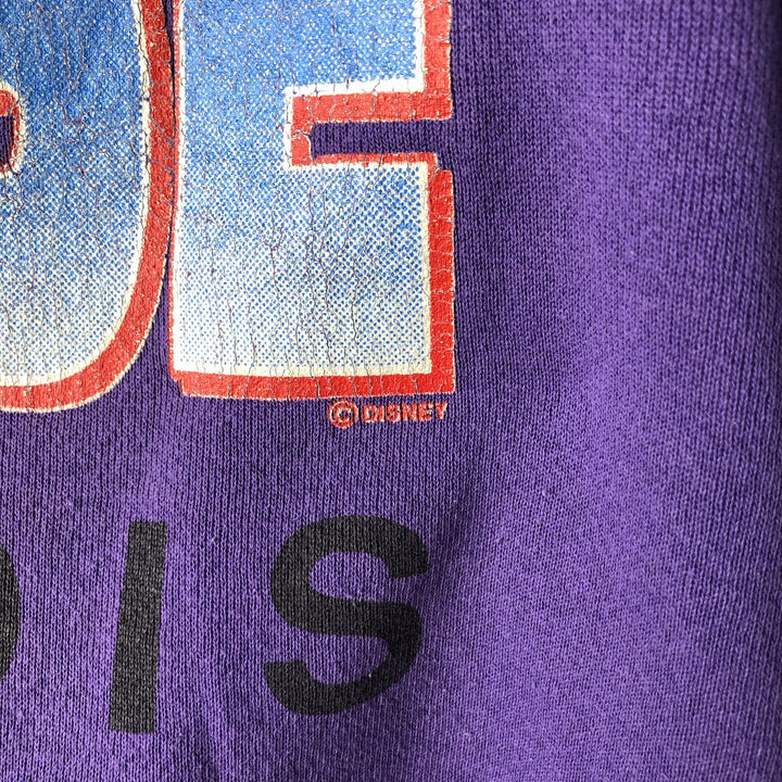 90'S Velva Sheen Mickey Mouse character sweatshirt, Made in USA, Men's XL, Vintage cotton purple type Vintage Second Hand