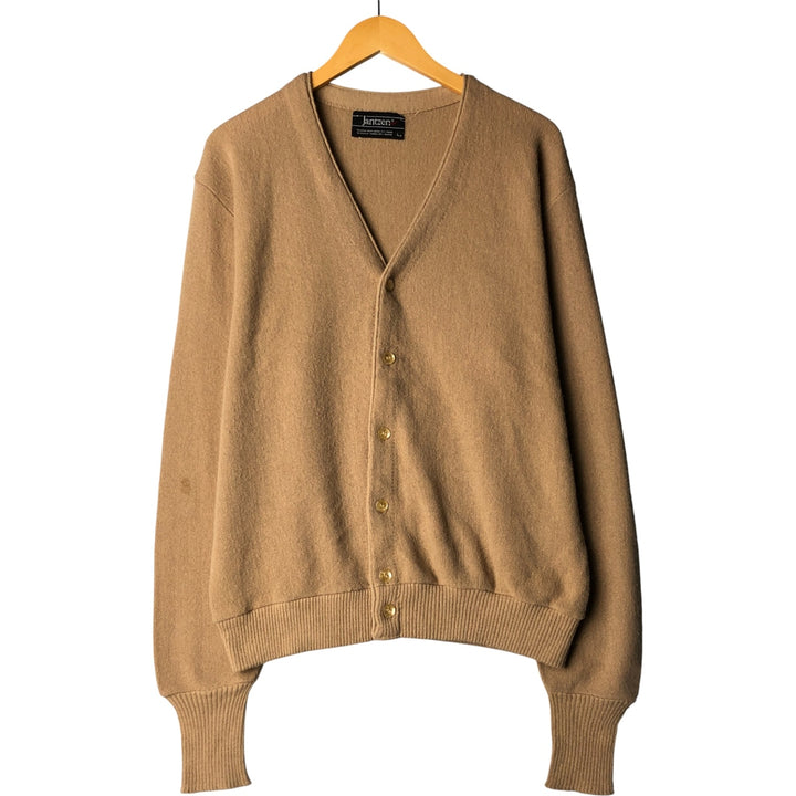 Jantzen acrylic knit cardigan, men's size L unclear Beige type Vintage Second Hand