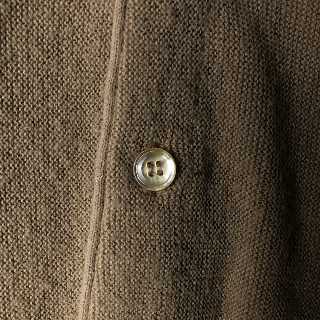 Jantzen acrylic knit cardigan, men's size L unclear Beige type Vintage Second Hand