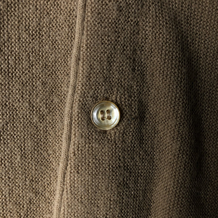 Jantzen acrylic knit cardigan, men's size L unclear Beige type Vintage Second Hand
