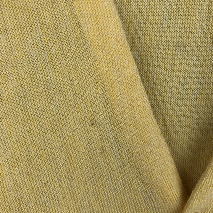 Puritan Acrylic Knit Cardigan, Made in USA, Men's XL unclear yellow type Vintage Second Hand