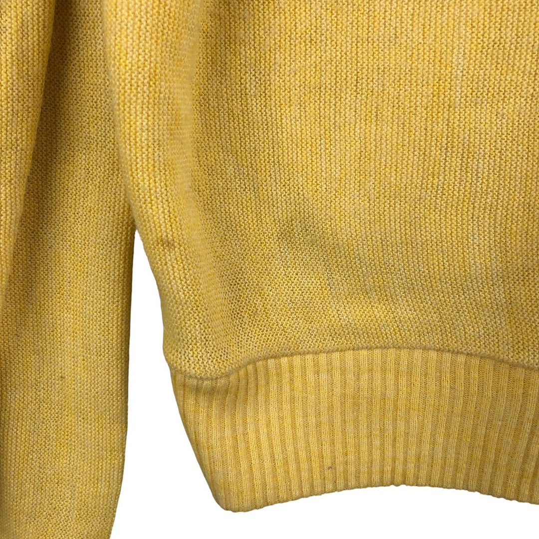 Puritan Acrylic Knit Cardigan, Made in USA, Men's XL unclear yellow type Vintage Second Hand