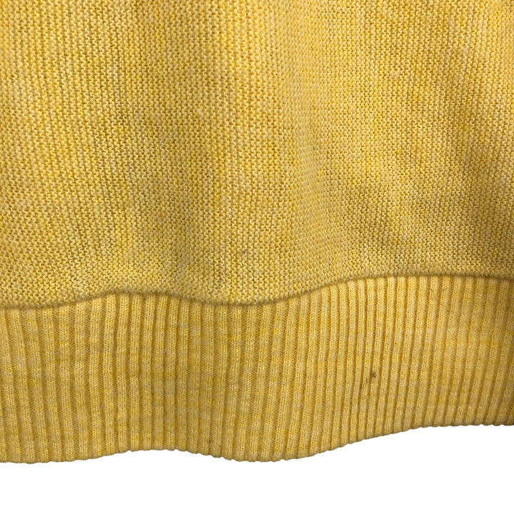 Puritan Acrylic Knit Cardigan, Made in USA, Men's XL unclear yellow type Vintage Second Hand