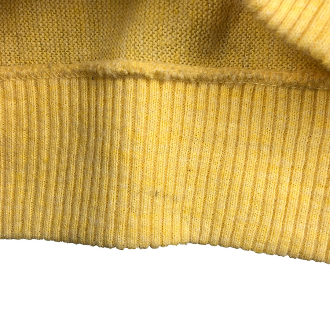 Puritan Acrylic Knit Cardigan, Made in USA, Men's XL unclear yellow type Vintage Second Hand