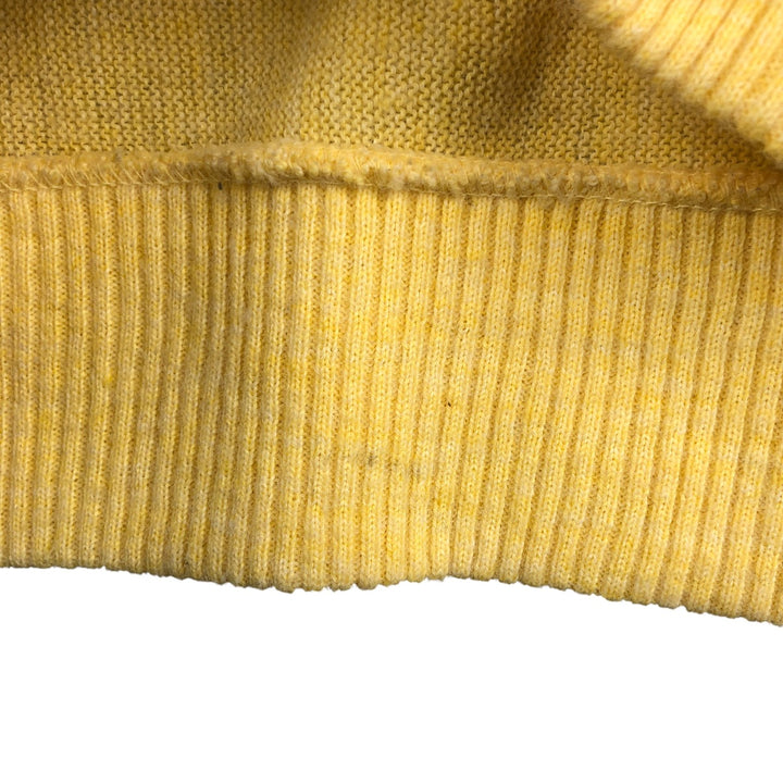 Puritan Acrylic Knit Cardigan, Made in USA, Men's XL unclear yellow type Vintage Second Hand