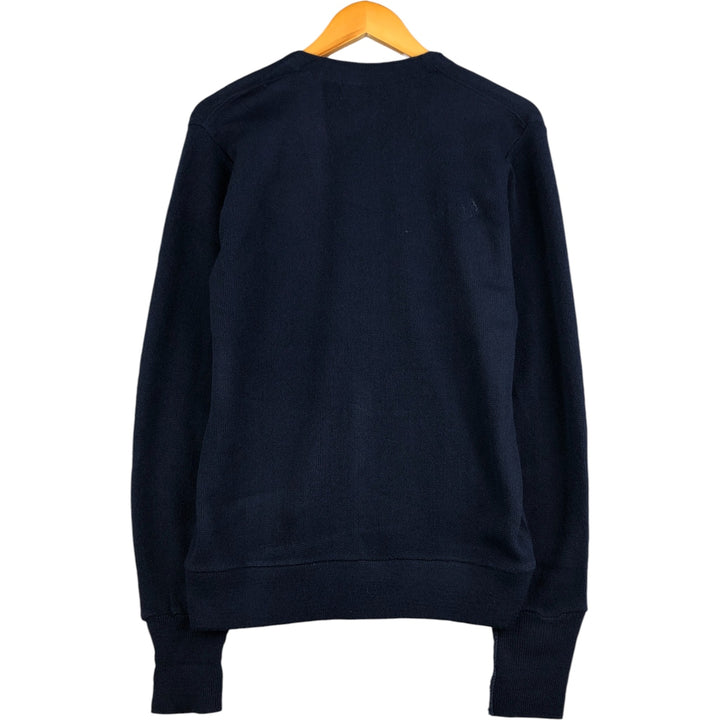90'S IZOD acrylic knit cardigan, men's size M, vintage acrylic navy blue type Vintage Second Hand
