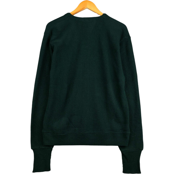 90'S IZOD acrylic knit cardigan, made in the USA, men's size M, vintage acrylic Green type dark green Vintage Second Hand