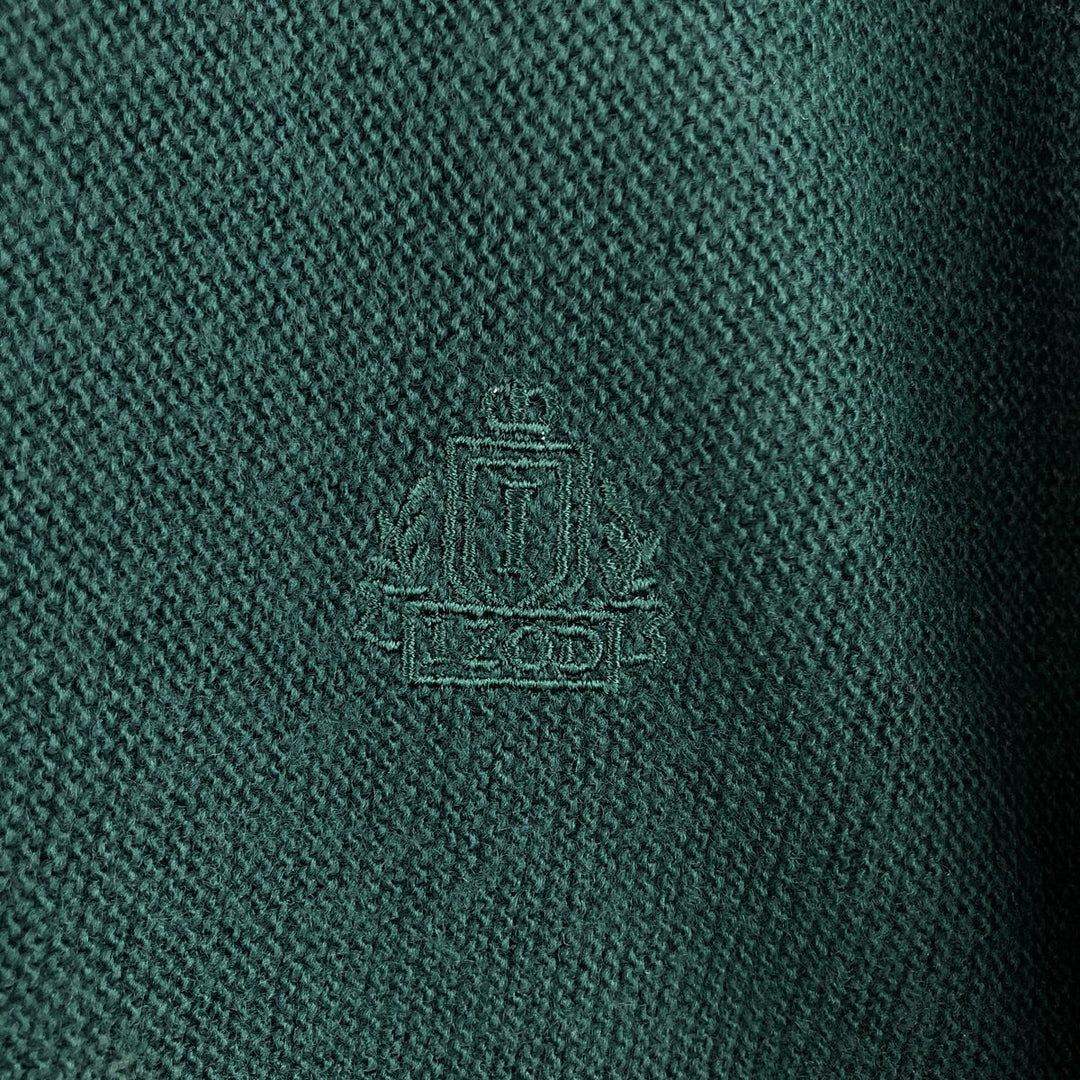 90'S IZOD acrylic knit cardigan, made in the USA, men's size M, vintage acrylic Green type dark green Vintage Second Hand