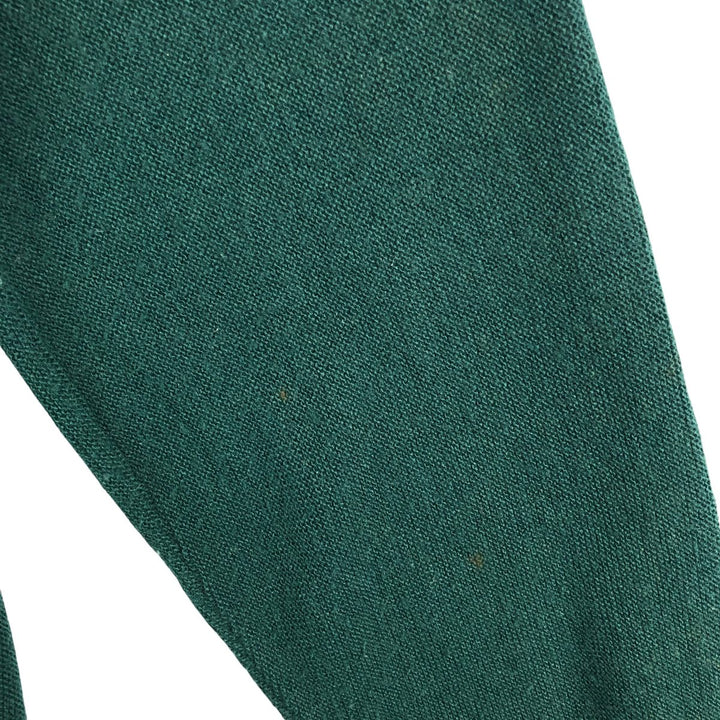 90'S IZOD acrylic knit cardigan, made in the USA, men's size M, vintage acrylic Green type dark green Vintage Second Hand