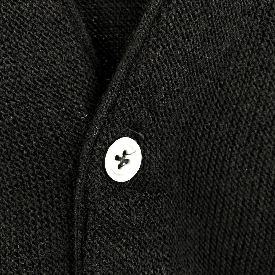 90'S IZOD acrylic knit cardigan, men's size XL, vintage acrylic black type Vintage Second Hand