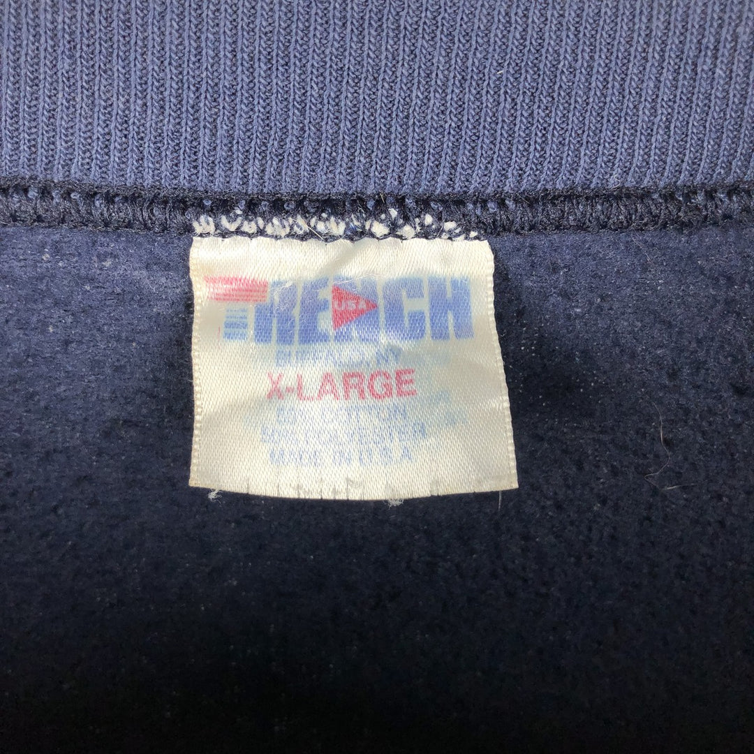 Vintage 90'S TRENCH NFL Dallas Cowboys Print Sweatshirt, Made in USA, Men's Size XL cotton navy blue type Vintage Second Hand