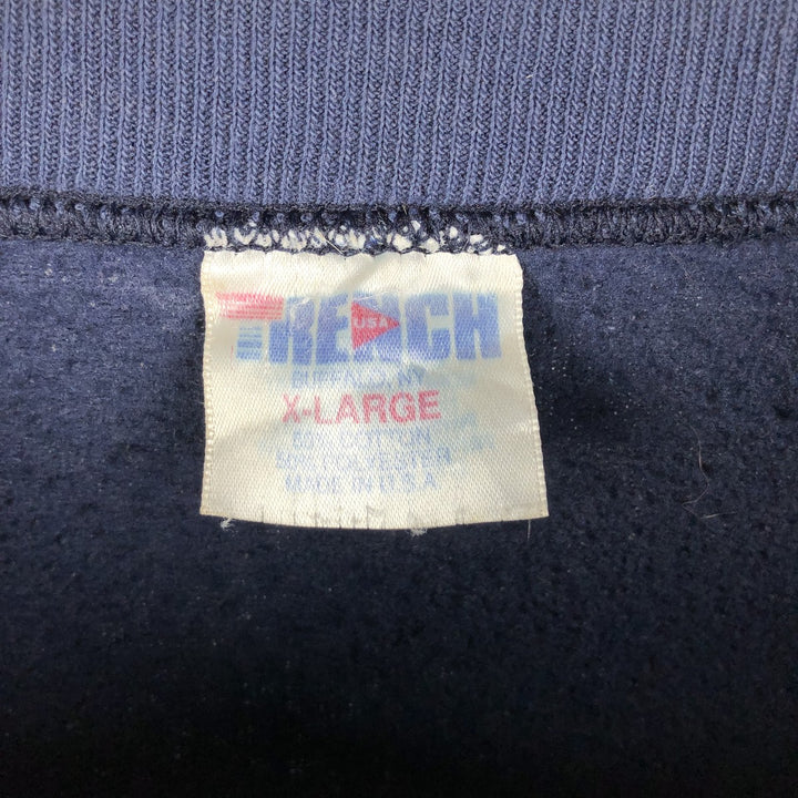 Vintage 90'S TRENCH NFL Dallas Cowboys Print Sweatshirt, Made in USA, Men's Size XL cotton navy blue type Vintage Second Hand