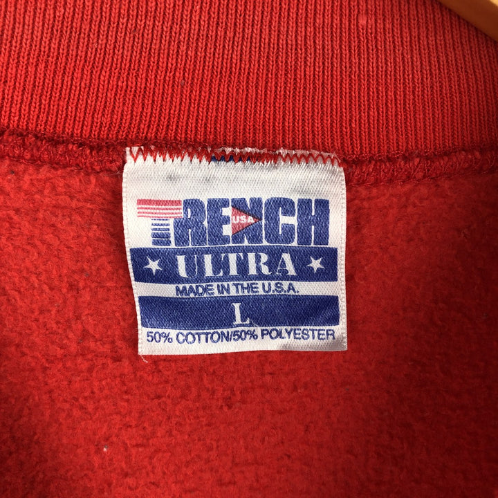 Vintage 90'S NFL San Francisco 49ers logo sweatshirt, made in the USA, size L, men's cotton red type Vintage Second Hand