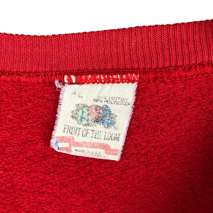 Vintage 1980'S Fruit of the Loom NFL Sanfrancisco 49ers logo sweatshirt, Made in USA, Men's XL cotton gray type Vintage Second Hand