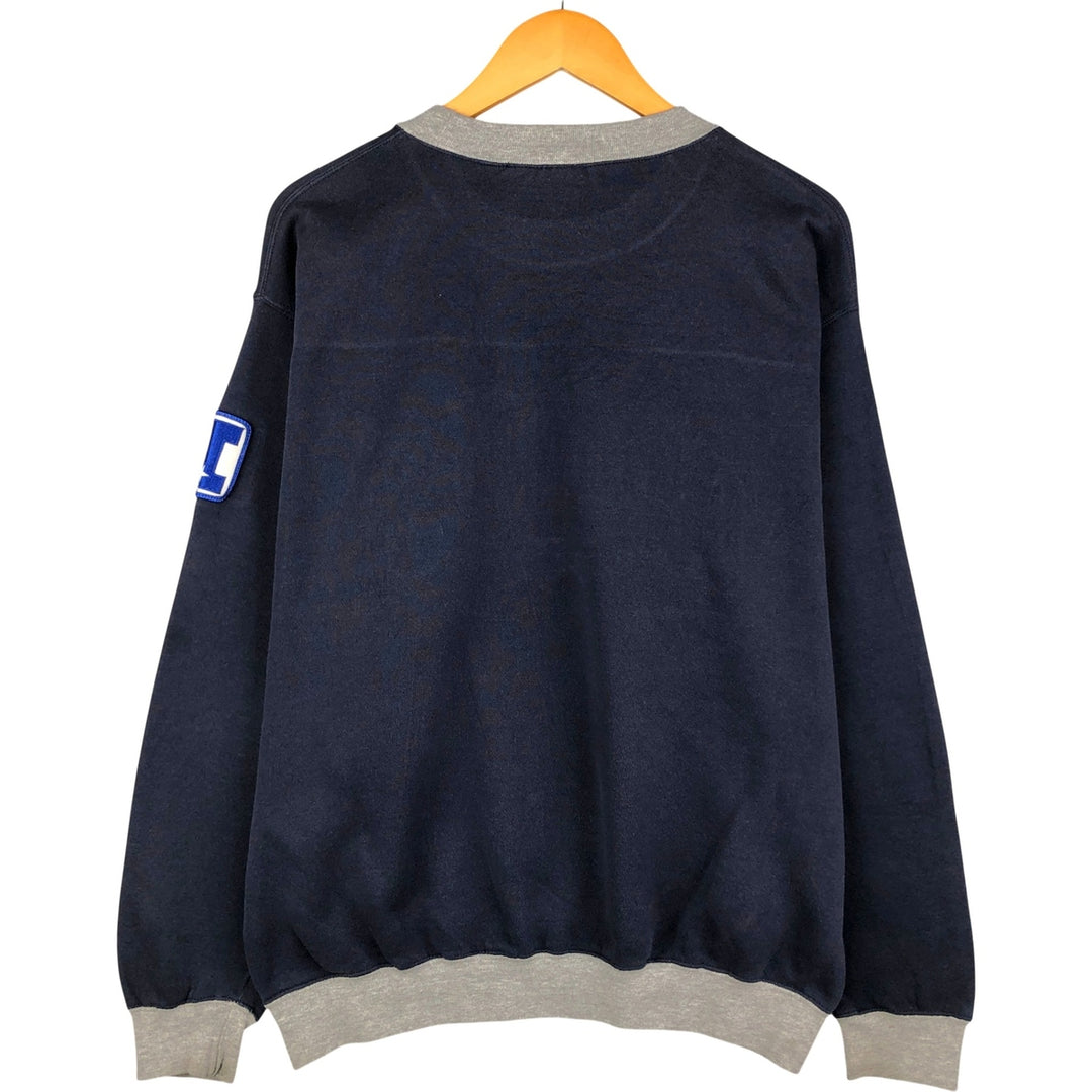 Vintage 90'S CSA NFL Dallas Cowboys Print Sweatshirt, Men's Size Medium cotton navy blue type Vintage Second Hand