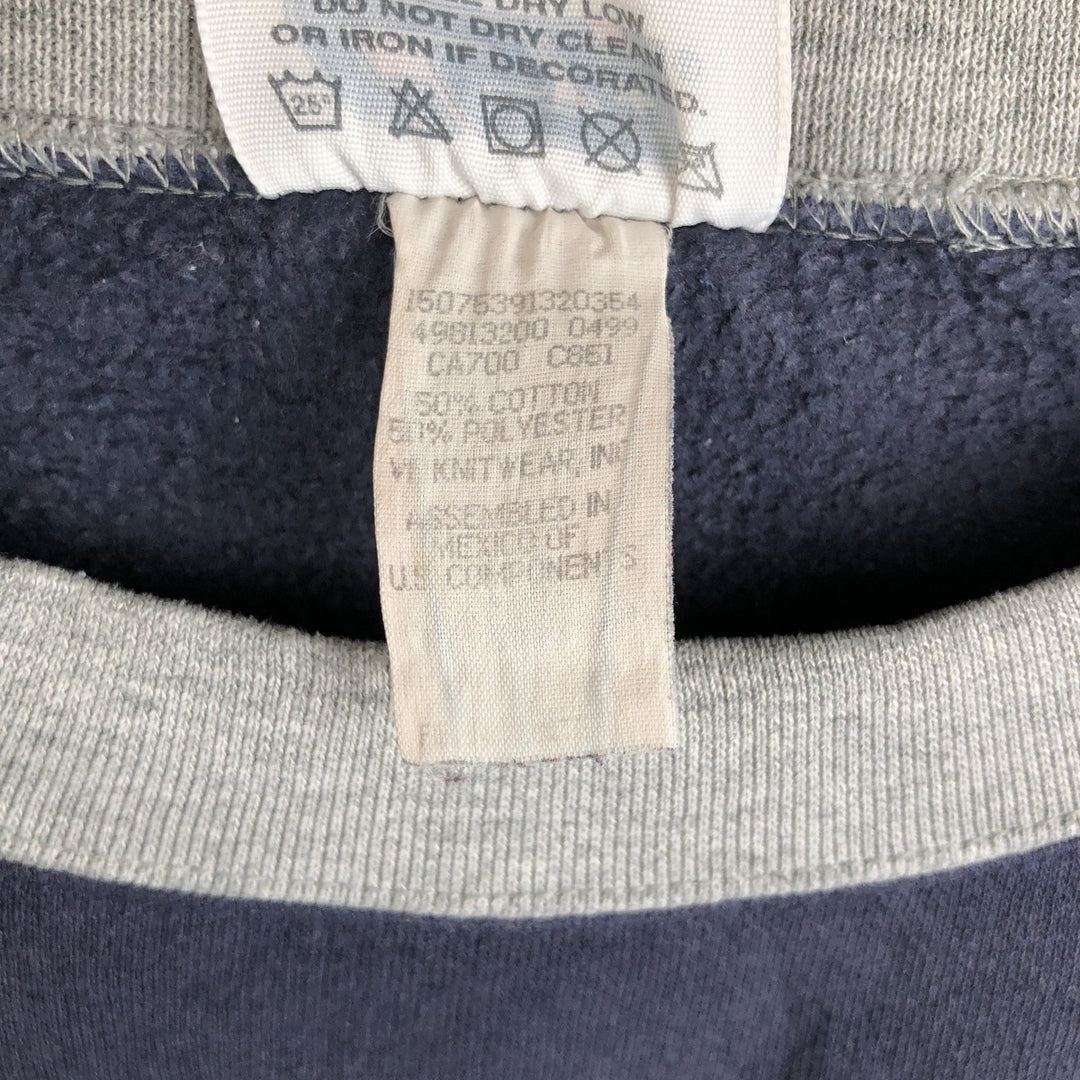 Vintage 90'S CSA NFL Dallas Cowboys Print Sweatshirt, Men's Size Medium cotton navy blue type Vintage Second Hand