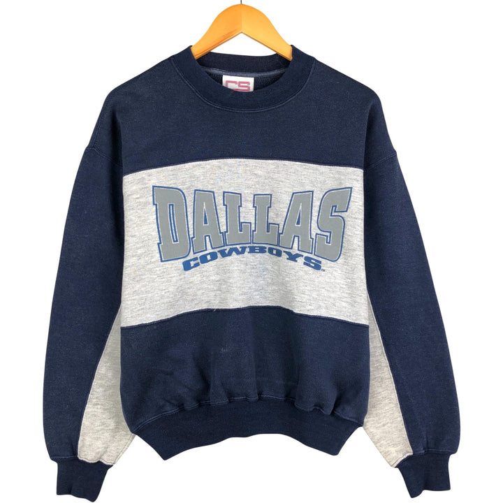 CRABLE SPORTSWEAR NFL DALLAS COWBOYS Dallas Cowboys Print Sweatshirt, Men's Size L cotton gray type Vintage Second Hand