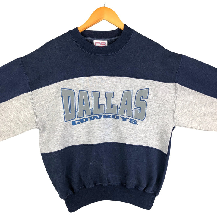 CRABLE SPORTSWEAR NFL DALLAS COWBOYS Dallas Cowboys Print Sweatshirt, Men's Size L cotton gray type Vintage Second Hand
