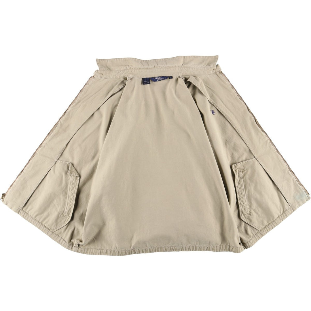 90'S Polo by Ralph Lauren swing top sports jacket, made in the USA, men's size L, vintage cotton Beige type Vintage Second Hand