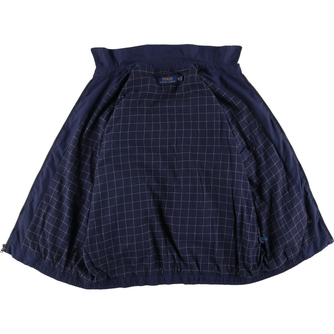 Ralph Lauren POLO RALPH LAUREN Swing Top Sports Jacket Men's XL polyester navy blue type Vintage Second Hand